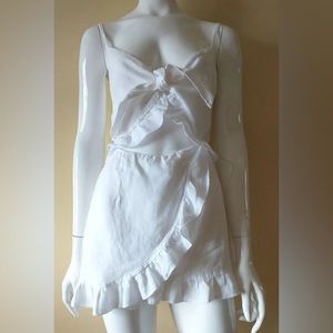LF Seek the Label Linen Tie Front Romper